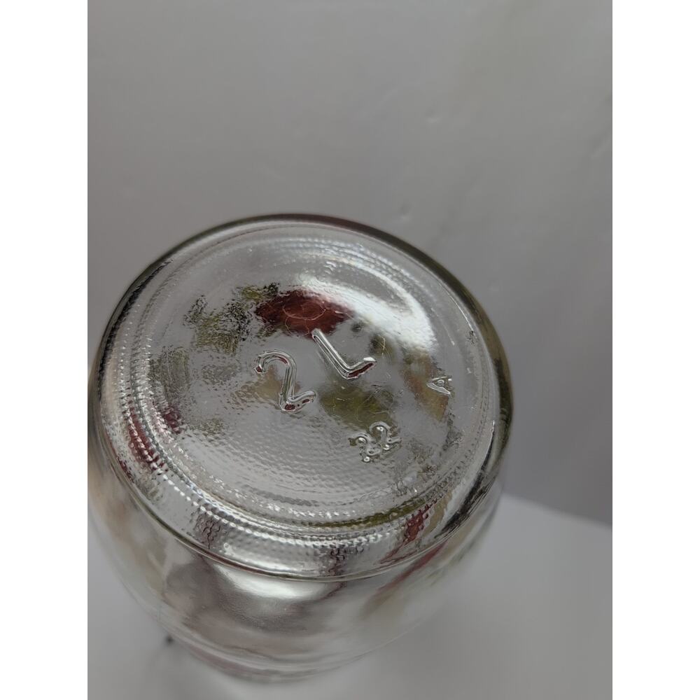 Vintage 70s Glass Storage Jar‎ Made in FRANCE MUSHROOM Cottage Core 2 Litre ECU - Picture 5 of 7